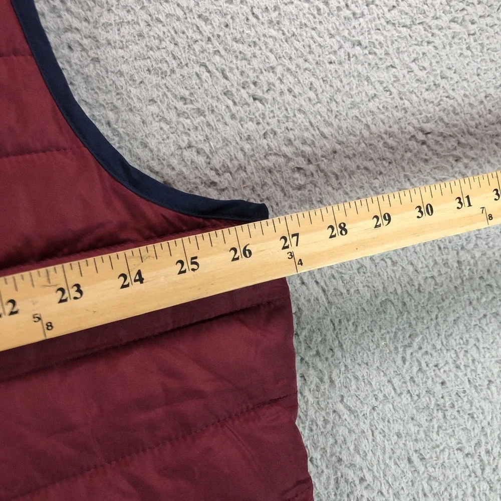 Gap Vest Adult 2XL XXL Burgundy Blue‎ Puffer Insulated Lightweight Jacket NEW